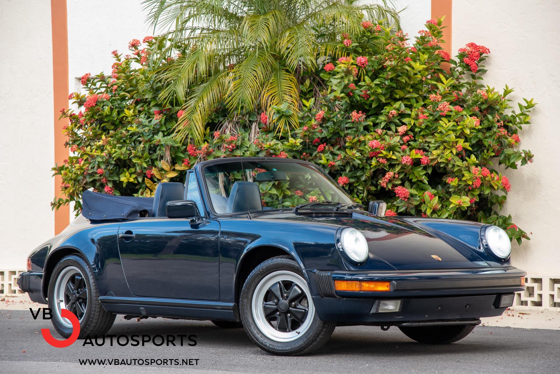 Pre-Owned 1987 Porsche 911 Carrera Cabriolet G50 For Sale (Sold) | VB Autosports Stock #VBC022 Pre-Owned 1987 Porsche 911 Carrera Cabriolet G50 For Sale (Sold) | VB Autosports Stock #VBC022